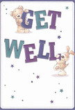 Brimming with playful optimism, this get well card radiates comfort and hope-just the thing to send a little brightness to loved ones in Feltham. The spirited design showcases two adorable companions: a plush teddy bear whose gentle smile perches supportively atop the bold 'Get', and a cheerful puppy playfully nudging the strong 'Well' beneath. Their illustrated fur is so delicately drawn, you can almost feel its touch-each curve and brushstroke offering a sense of embrace. The colourful lettering, painted in tones of deep indigo and teal, stands confidently against a creamy white backdrop reminiscent of morning light across Feltham's parks and open spaces. Tiny stars scattered in blue and purple cast a subtle, magical glow, hinting at new beginnings and the promise of recovery. This card doesn't merely carry a message; it embodies the warm, neighbourly care Feltham Flowers delivers every day, transforming a simple gesture into genuine comfort, perfect for any friend or family member facing a difficult moment in our vibrant, supportive community.